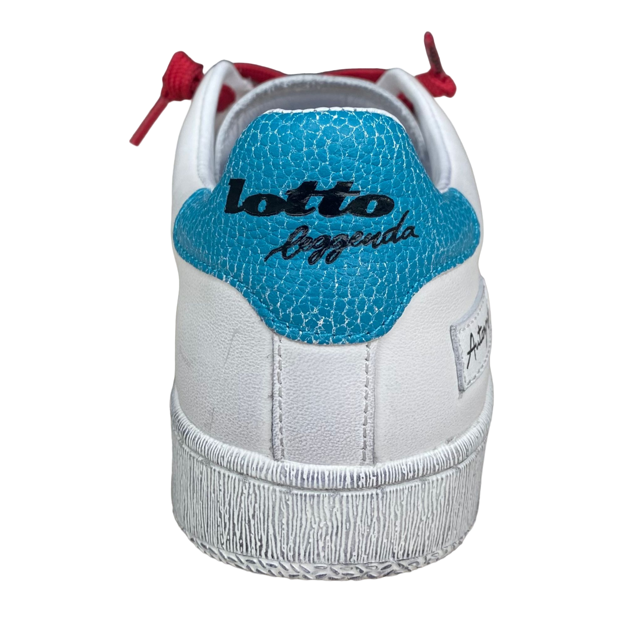 Lotto scarpa sneakers da uomo in pelle Autograph Legend 219568 AJW bianco-nero-blu