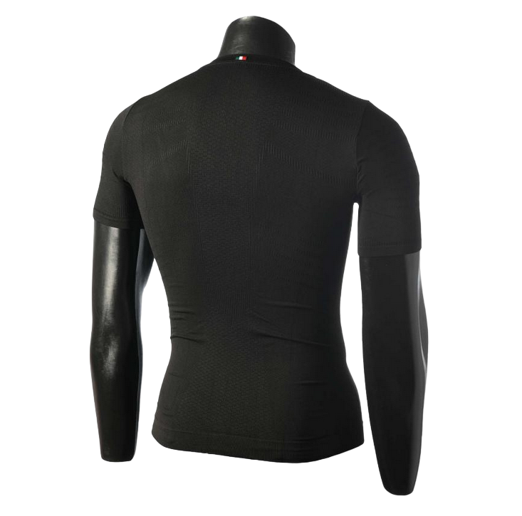 Mico maglia termica manica corta da uomo elasticizzata massima traspirazione IN01430-007 nero