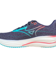 Scarpe running Mizuno Wave Rider 29 modello J1GC250301 colore grigio elite per uomo, 29ª generazione leggendaria con tecnologia Wave professionale, vista interna