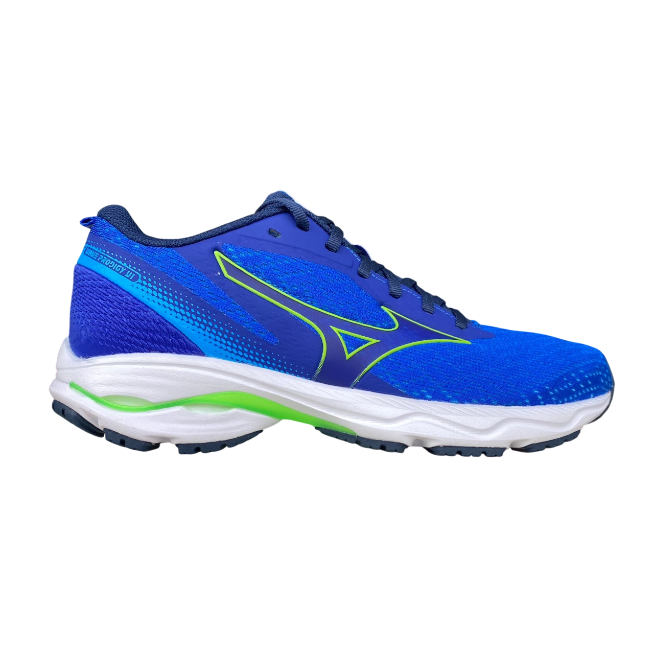 Mizuno scarpa da corsa da uomo Wave Prodigy 6 J1GC241053 blu-verde
