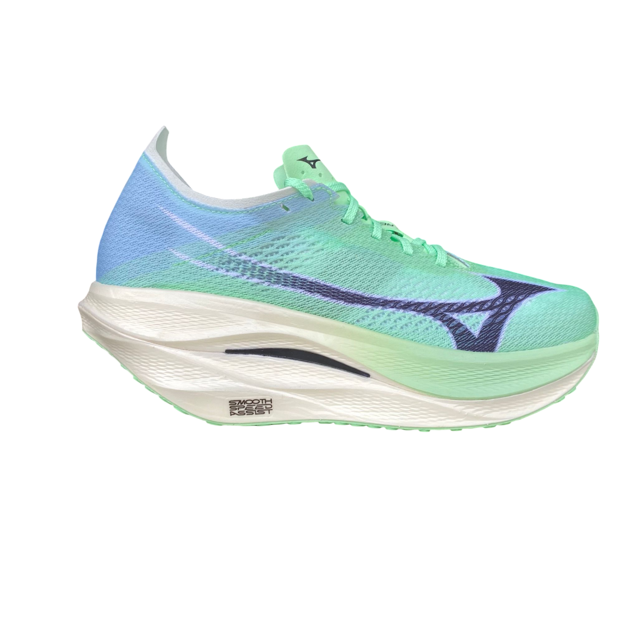 Mizuno scarpa da corsa da uomo Wave Rebellion Pro 3 U1GD253001 menta-nero
