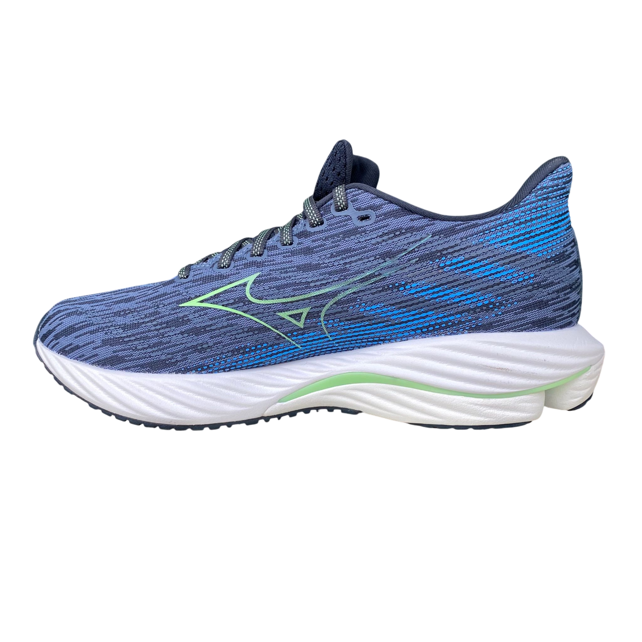 Mizuno scarpa da corsa da uomo Wave Rider 28 J1GC240351 indaco-menta-blu