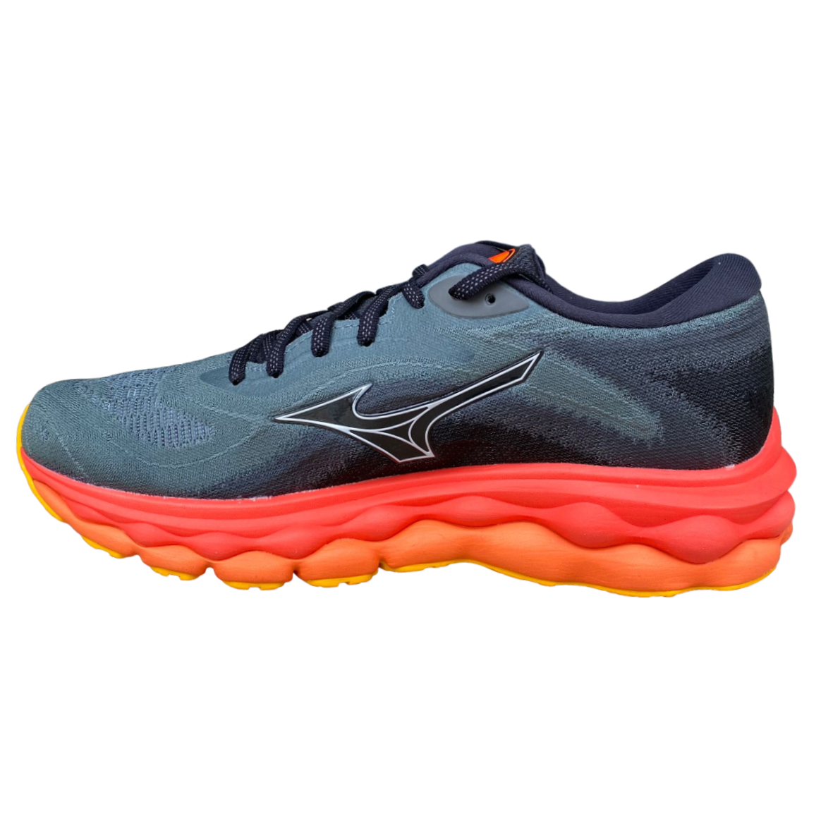 Mizuno scarpa da corsa da uomo Wave Sky 7 J1GC230251 grigio arancio