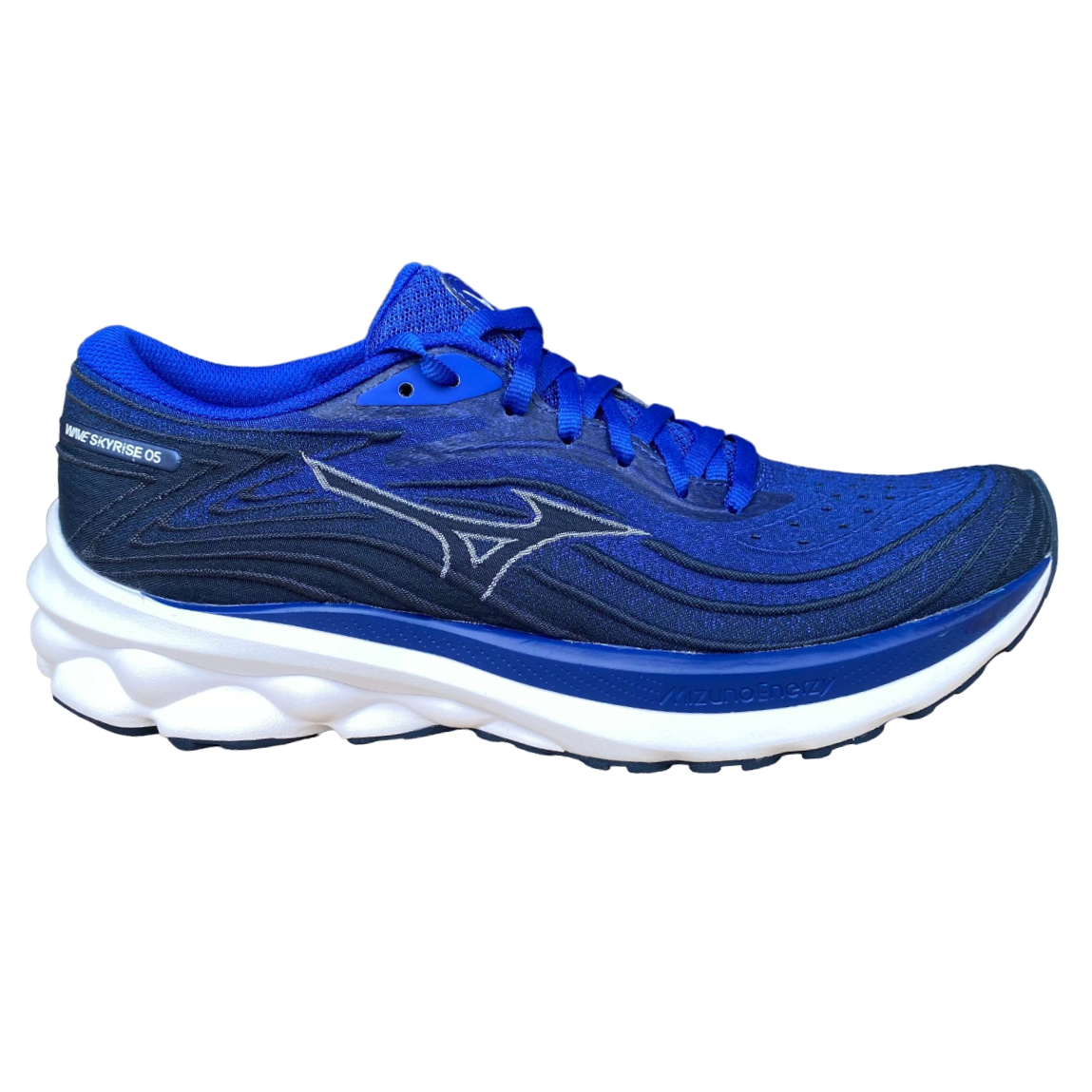 Mizuno scarpa da corsa da uomo Wave Skyrise 5 J1GC240903 azzurro blu bianco