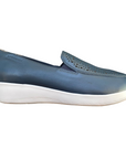 Mocassini ocean blue da donna Stonefly modello Paseo IV 218962 in pelle nappa, eleganti e comodi
