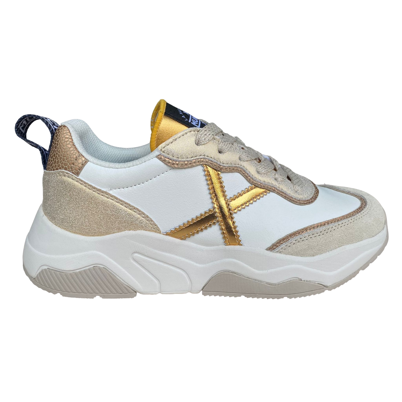 Munich scarpa sneakers da donna Wave 169 bianco oro Sportiamo