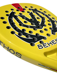 Racchetta da padel Mythos BEHEMOTH con telaio in carbonio e rivestimento fibra di vetro per giocatori professionali fori piatto