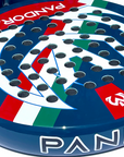 Mythos racchetta da padel Pandora telaio tondo in fibra di carbonio con superficie in vetroresina