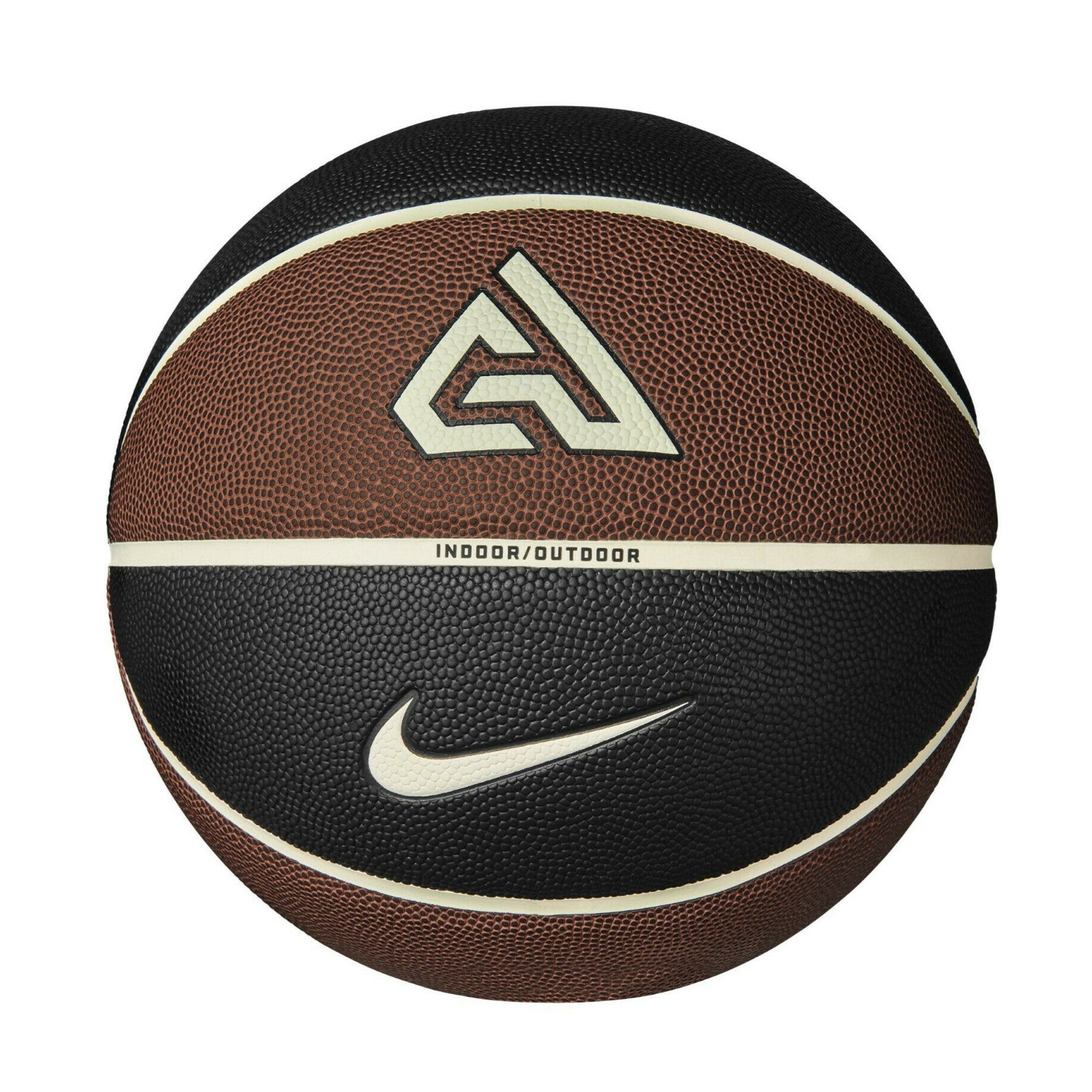 Nike pallone da pallacanestro Giannis All Court 2.0 nero-cuoio misura 7