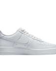 Nike Air Force 1 '07 CW2288 111 sneakers bianche uomo vista laterale