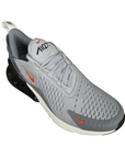 Nike Air Max 270 grigie da uomo modello DR8616-001 con unità Air visibile, design moderno e ammortizzazione superiore per uso quotidiano e sportivo - alto