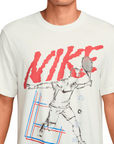 Maglietta tennis Nike Court Logo bianca con logo Nike sul petto, modello HJ3454-121