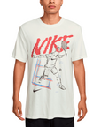 Maglietta tennis Nike Court Logo bianca con logo Nike sul petto, modello HJ3454-121