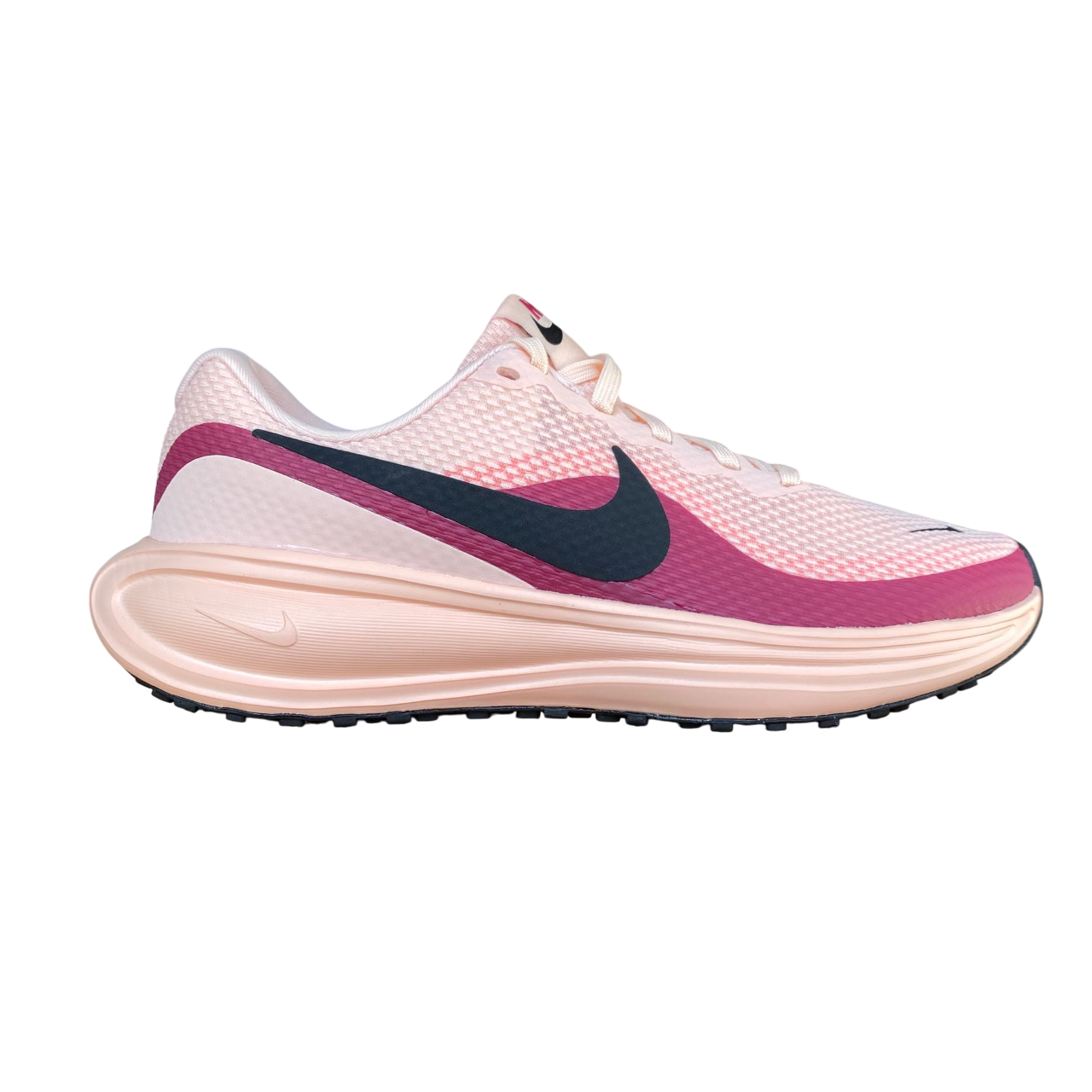 Nike Revolution 8 HJ8485-601 scarpe running donna corallo-barbabietola con tomaia mesh traspirante, vista esterna