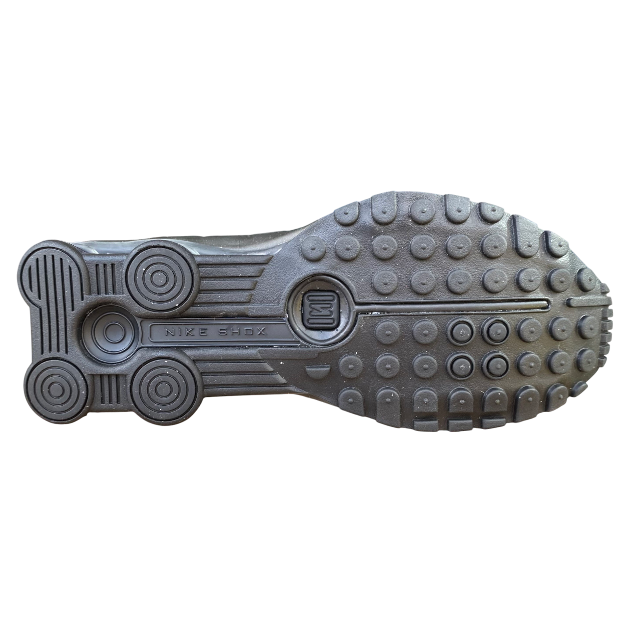 Nike Shox R4 HQ1988-001 sneakers nere uomo con tecnologia ammortizzante a colonne vista suola antiscivolo