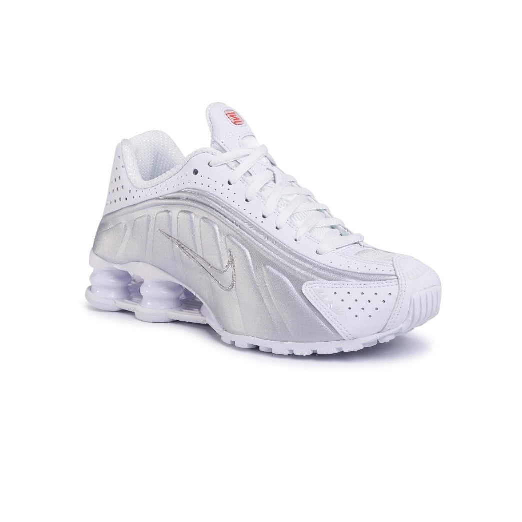 Nike scarpa sneakers da uomo Shox R4 AR3565-101 bianco-argento
