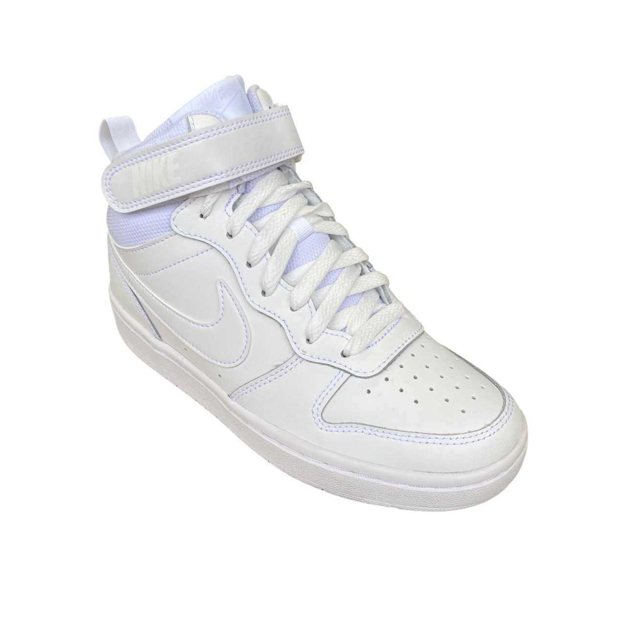 Nike scarpa sneakers da junior alta Court Borough Mid 2 CD7782-100 bianco