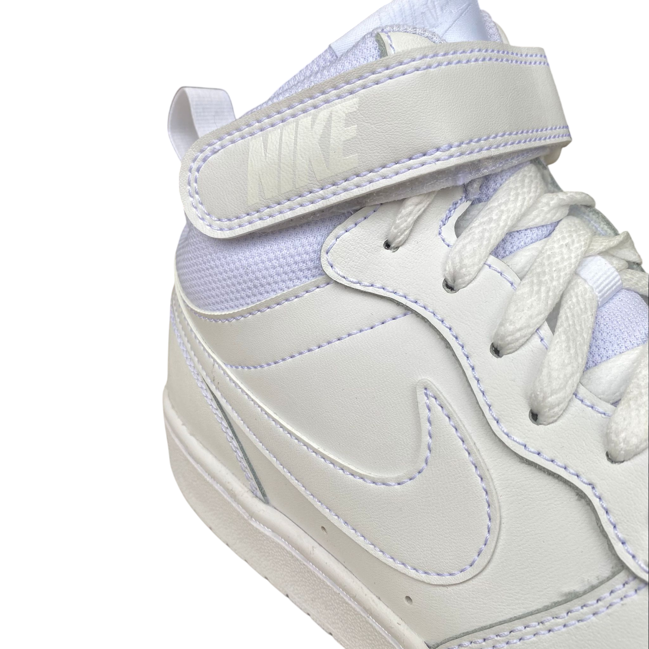 Nike scarpa sneakers da junior alta Court Borough Mid 2 CD7782-100 bianco