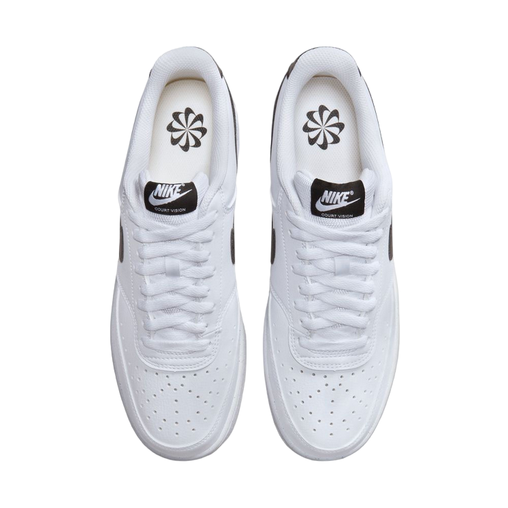 Nike scarpa sneakers da uomo Court Vision Lo NN DH2987 107 bianco-nero-gomma 2