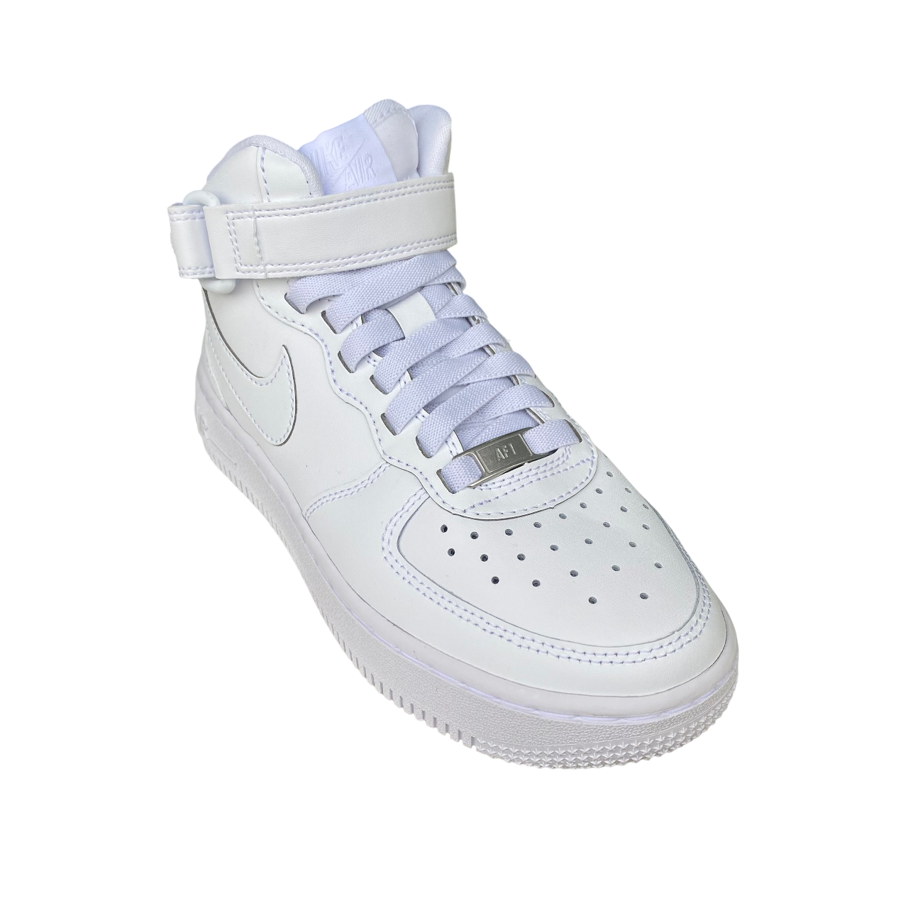 Nike scarpa sneakers junior Air Force 1 Mid Easyon FN1193-111 bianco