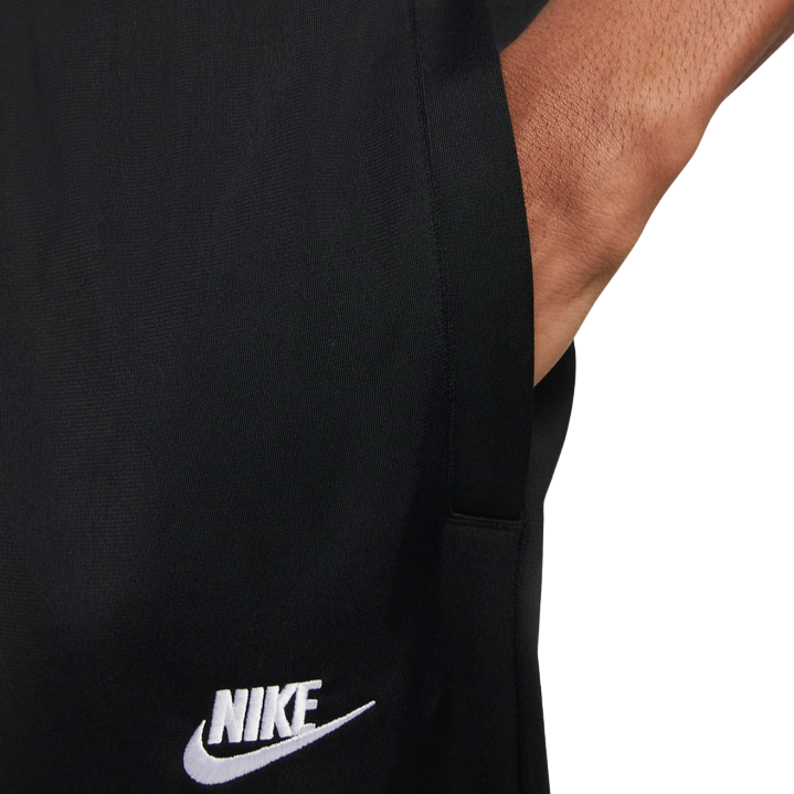 Nike tuta sportiva da uomo in poliestere Club FB7351-010 nero-bianco 5
