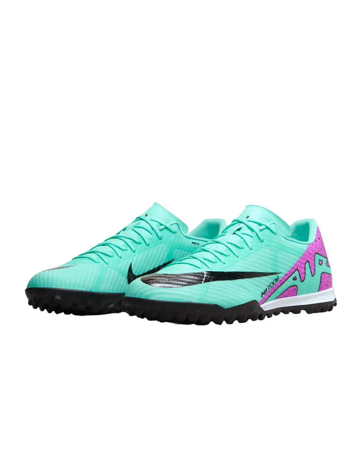 Nike scarpa da calcetto da uomo Zoom Vapor 15 Academy TF DJ5635 300 turchese fucsia nero