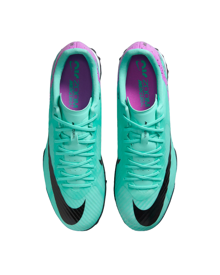 Nike scarpa da calcetto da uomo Zoom Vapor 15 Academy TF DJ5635-300 turchese fucsia nero