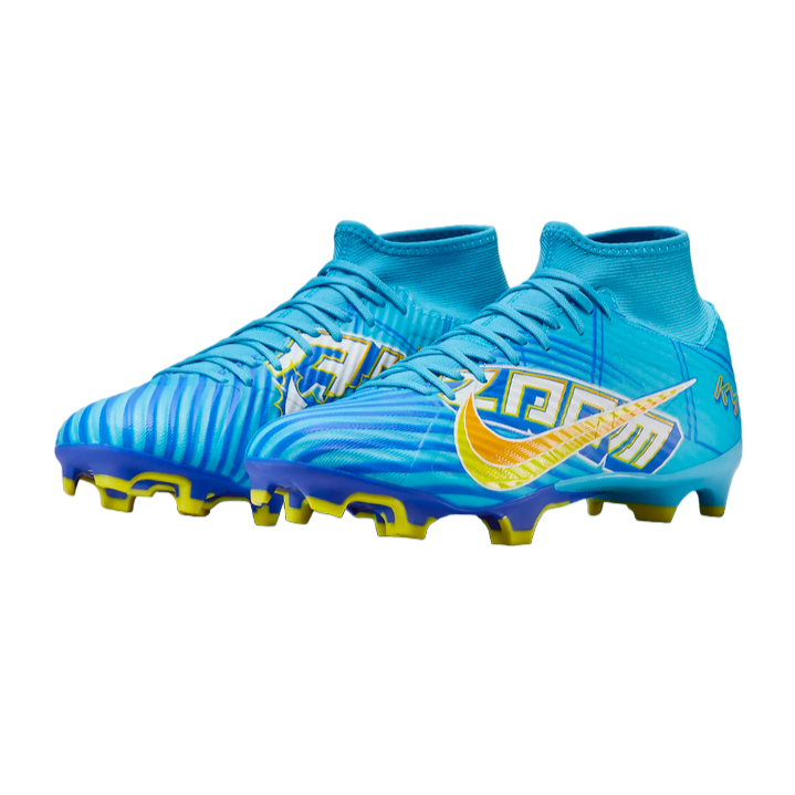 Nike scarpa da calcio da uomo Zoom Superfly 9 Acad KM FG/MG DO9345-400 blu baltico-bianco