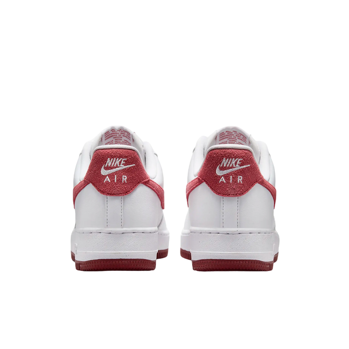 Nike scarpa sneakers da donna Air Force 1 '07 FQ7626-100 bianco-rosso chiaro