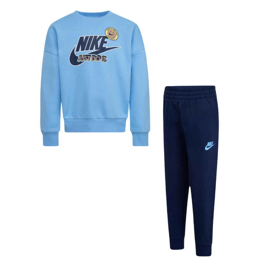 Nike tuta felpa girocollo e pantalone da ragazzo Sense of Adventure 86 Sportiamo