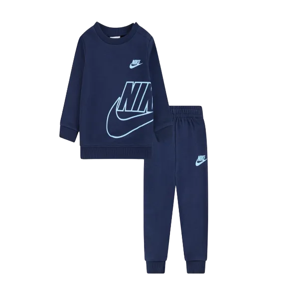 Nike tuta sportiva con felpa girocollo da bambino 86L734 U90 blu Sportiamo