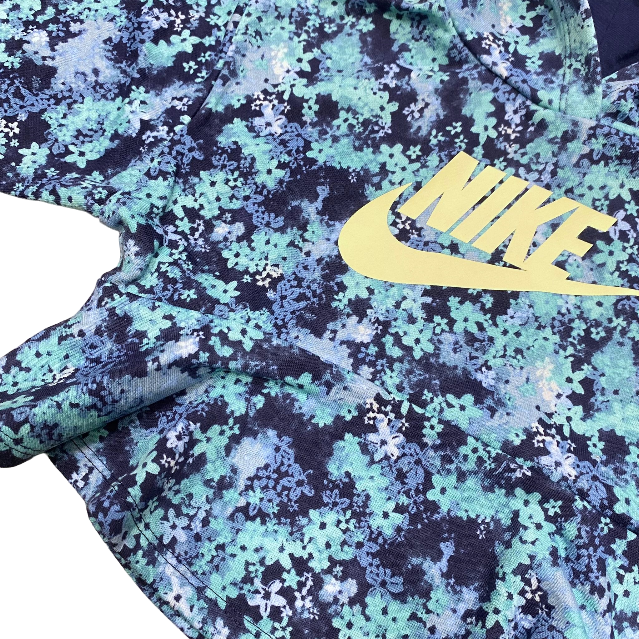 Nike tuta sportiva da bambina con cappuccio 36M177-U90 acqua-blu