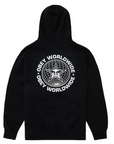 Obey Felpa con cappuccio da uomo Worldwide Globe 112843543E A608600 nero