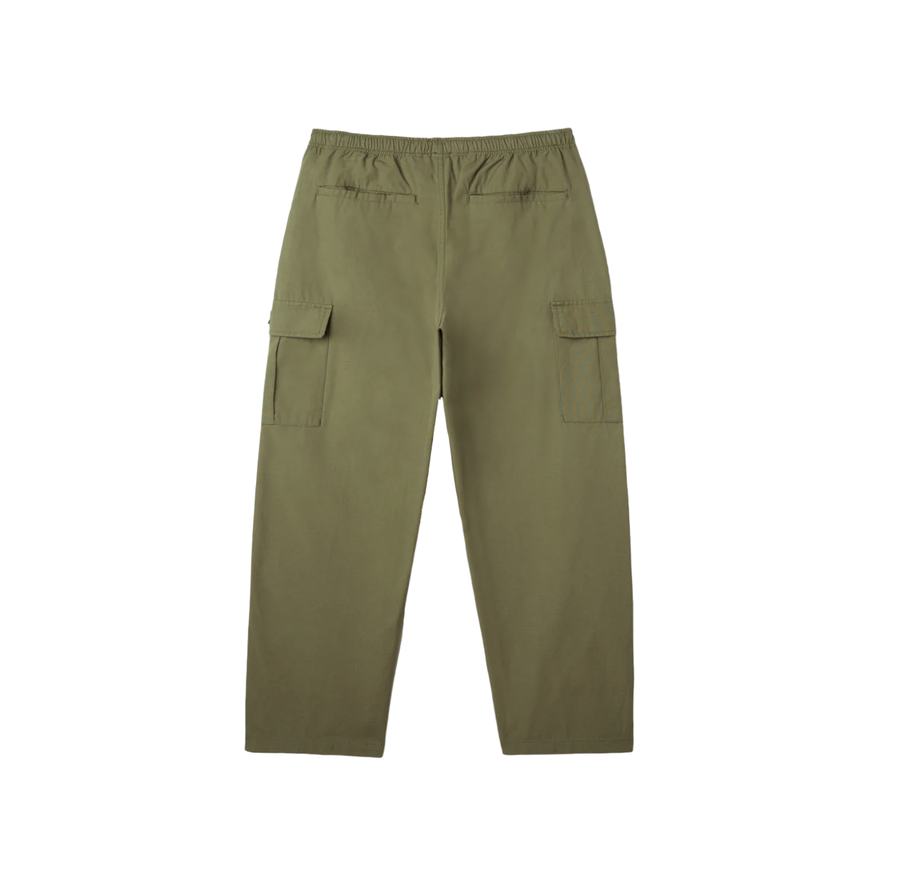 Obey pantalone Cargo in ripstop con elestico in vita 142020196 verde