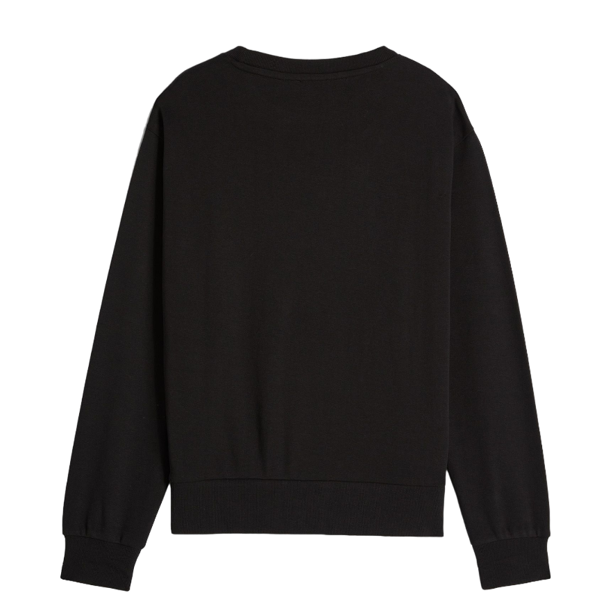 Freddy felpa girocollo da donna con stampa logo argentata Poppy N nero