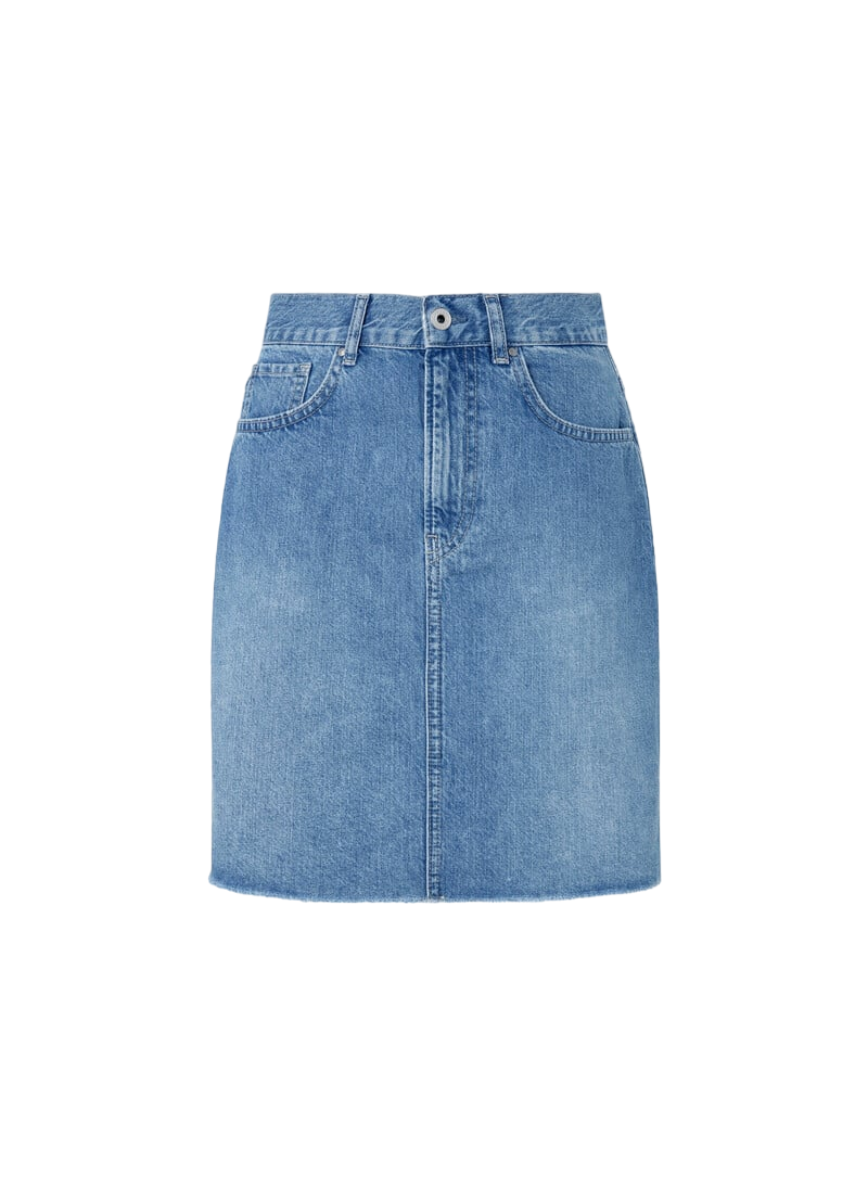 Pepe Jeans minigonna da donna in denim HW PL901124MN9 blu medio