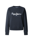 Pepe Jeans Felpa girocollo da donna Maddy PL581484 594 blu