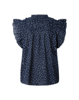 Pepe Jeans camicia smanicata da donna con scollo tondo Dialla PL305055 588 blu1