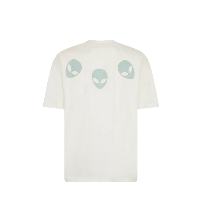 Phobia maglietta manica corta da adulto Triple Alien PH00635 bianco