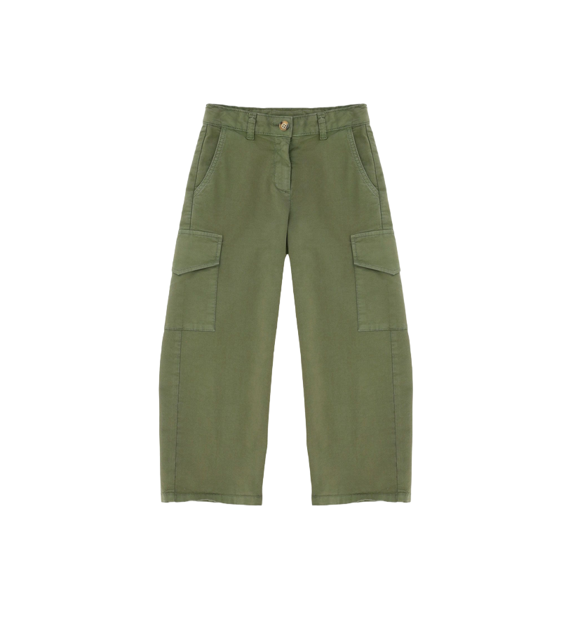 Please Pantaloni straight con tasche lateral PHR5132G61 verde