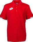 Polo Lotto Delta T5571 rossa per junior in pregiato cotone piquet manica corta, perfetta per sport e tempo libero con comfort e stile