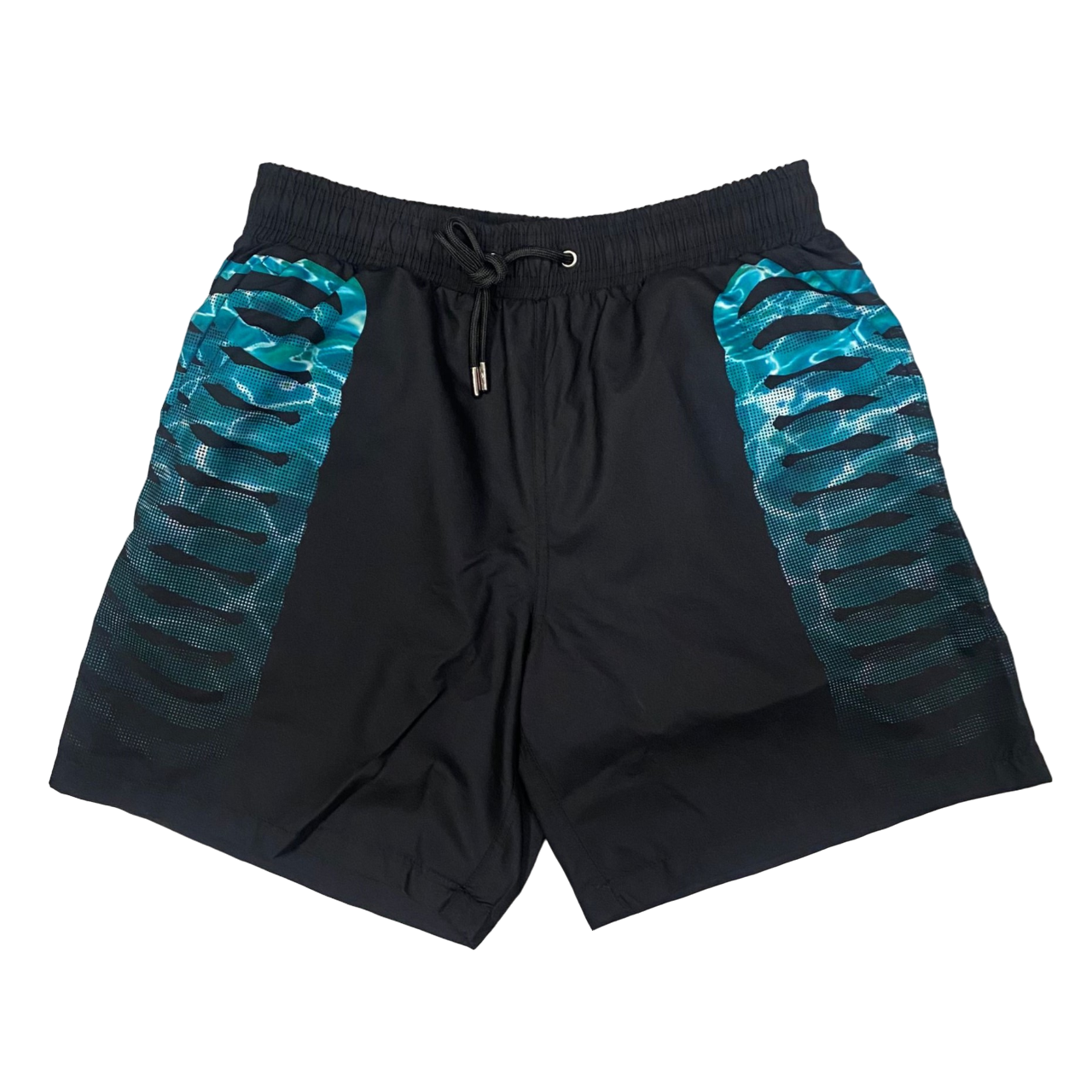 Propaganda costume Boxer da uomo Ribs Swimtruk 624 nero verde acqua