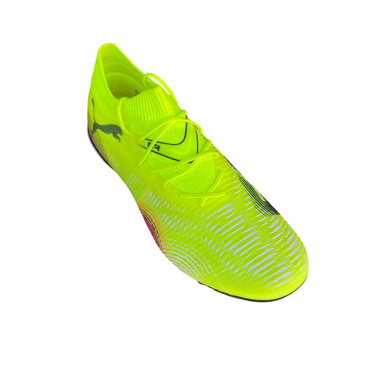 Scarpe da calcio Puma Future 8 Match FG/AG 108140-03 colore giallo e nero con tacchetti per terreni naturali e artificiali