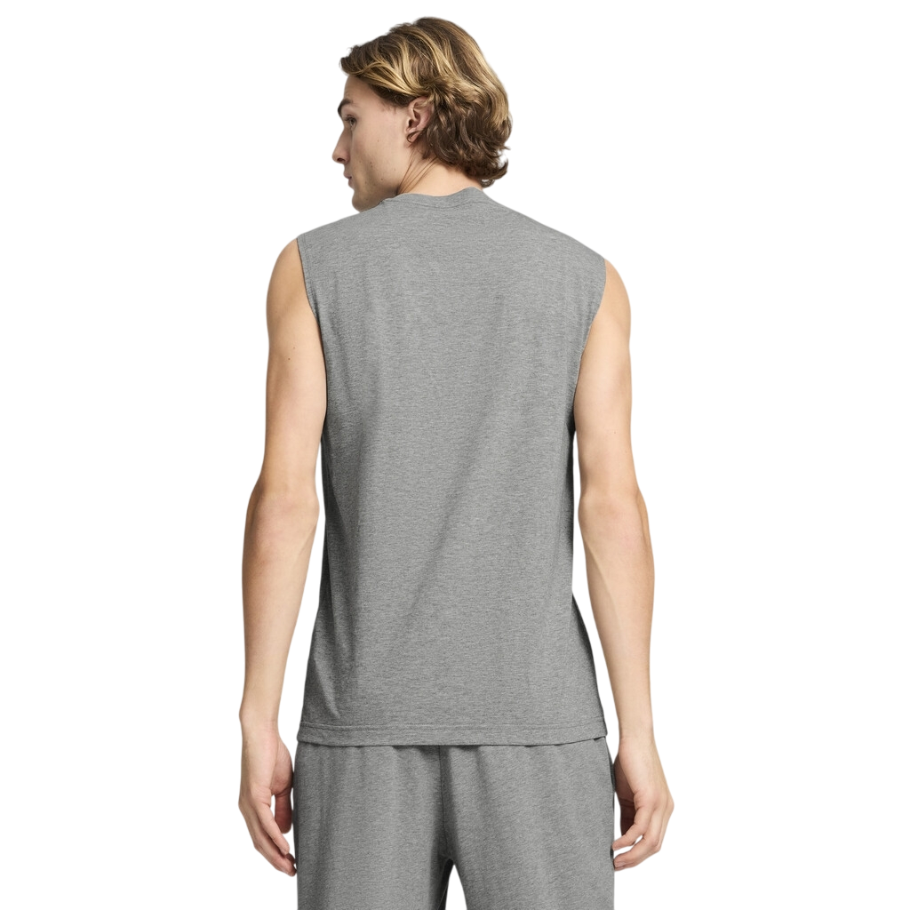 Puma maglietta smanicata da uomo con Logo piccolo Essentials 682626-03 grigio