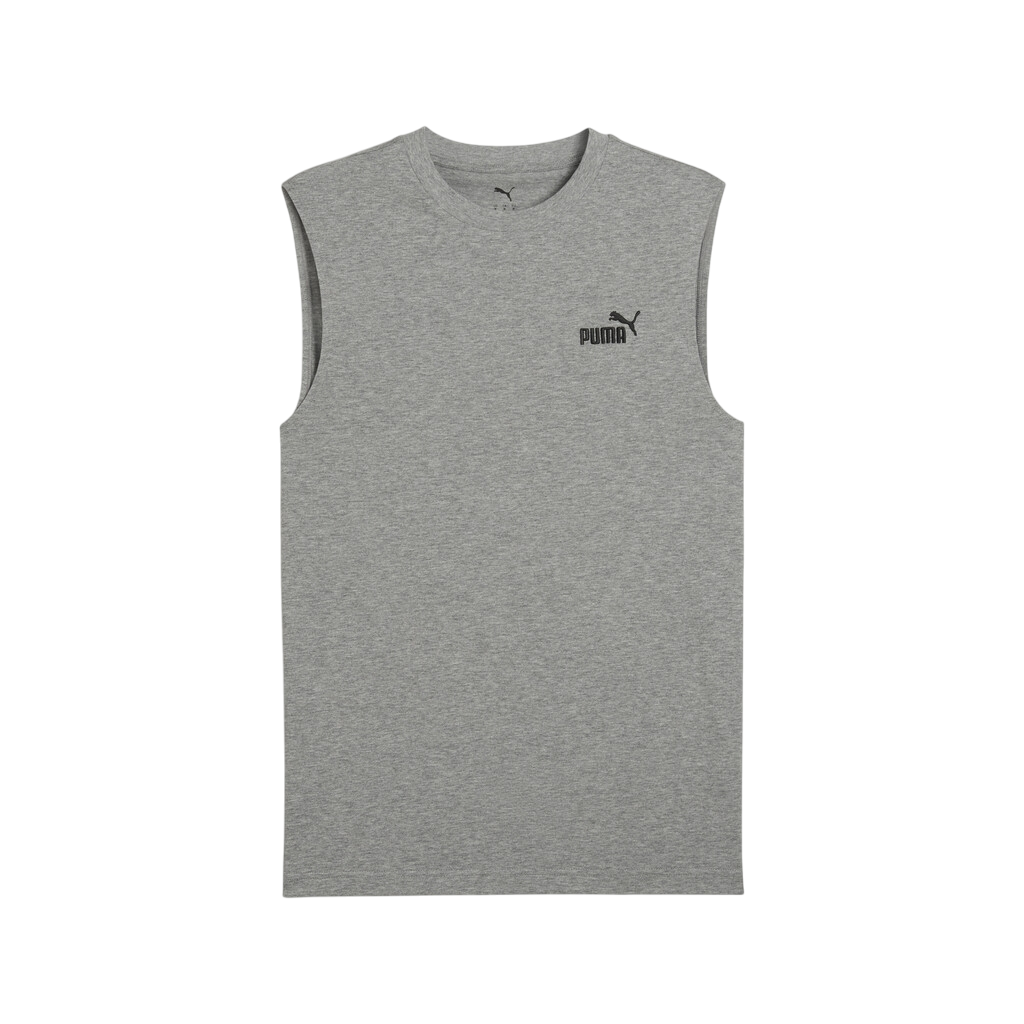 Puma maglietta smanicata da uomo con Logo piccolo Essentials 682626-03 grigio