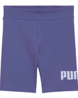 Puma pantaloncino aderente da ragazza Essential Logo 686074-46 mirtillo