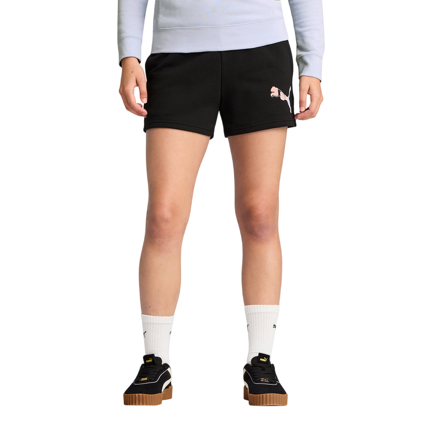 Puma pantaloncino sportivo donna Essential Logo Lab nero 685662-01 vista frontale
