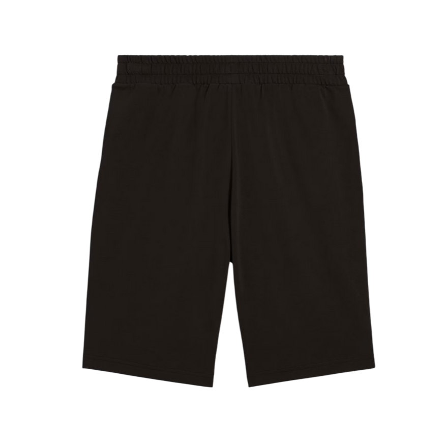 Puma pantaloncino sportivo da uomo in cotone jersey con logo ricamato 682600-01 nero