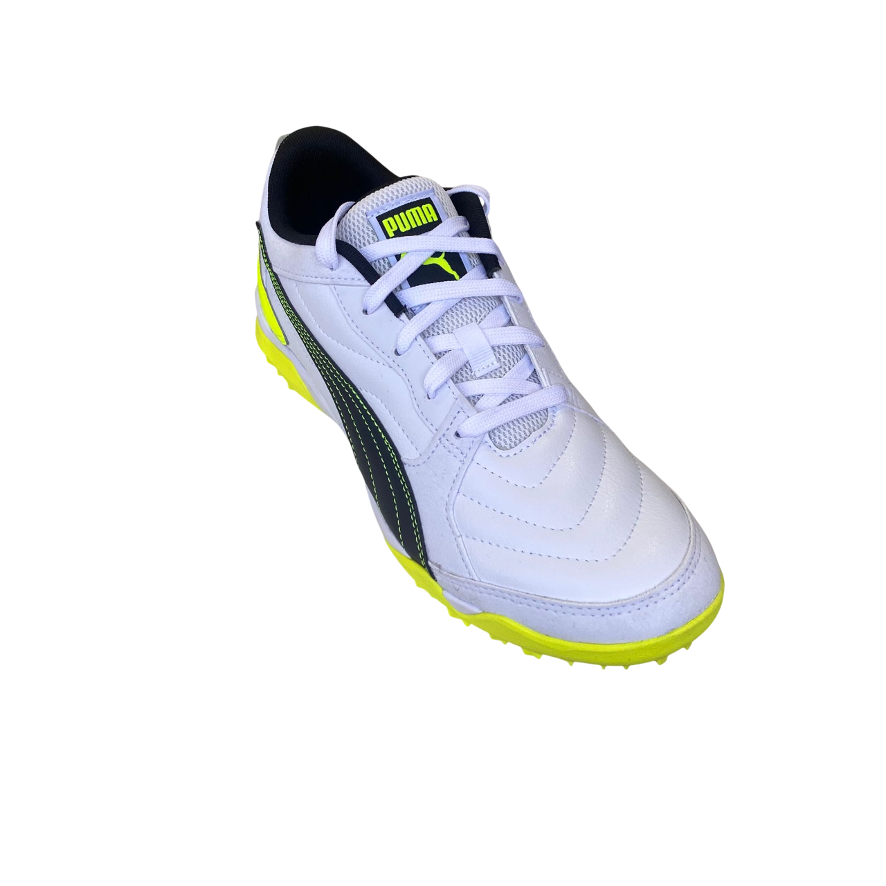 Puma scarpa da calcetto da uomo Pressing IV TT 107860-04 bianco-nero-giallo