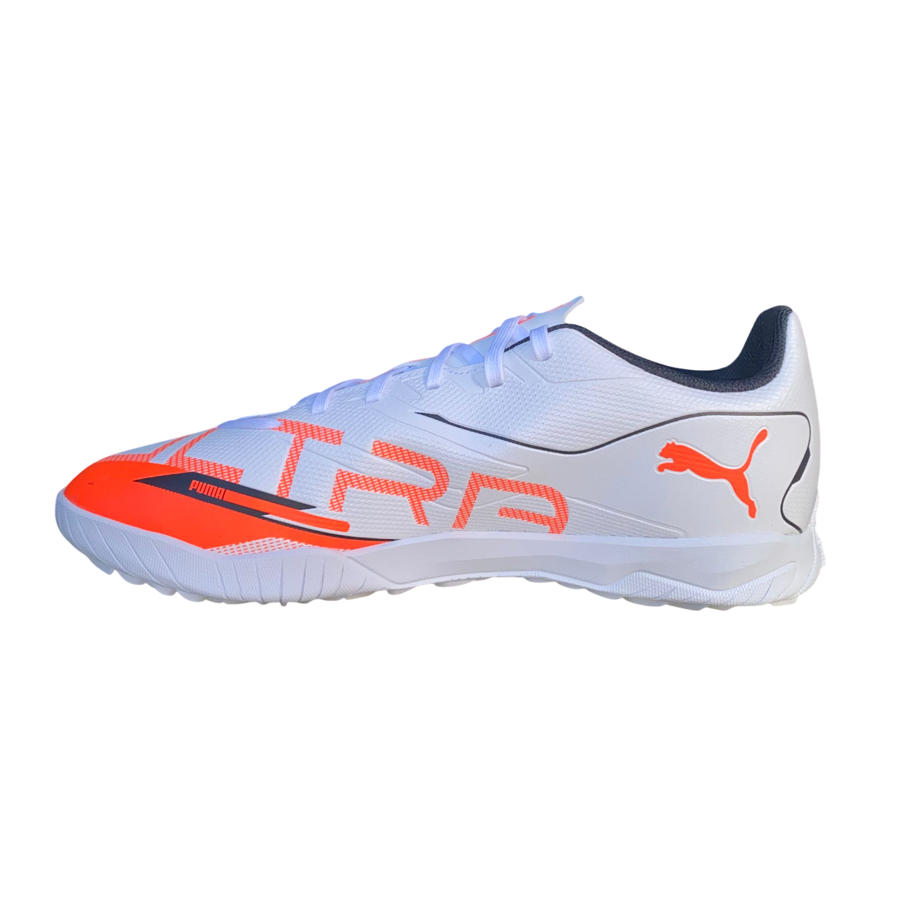 Puma scarpa da calcetto da uomo Ultra 5 Play TT 108331-01 bianco-nero-rosso brillante